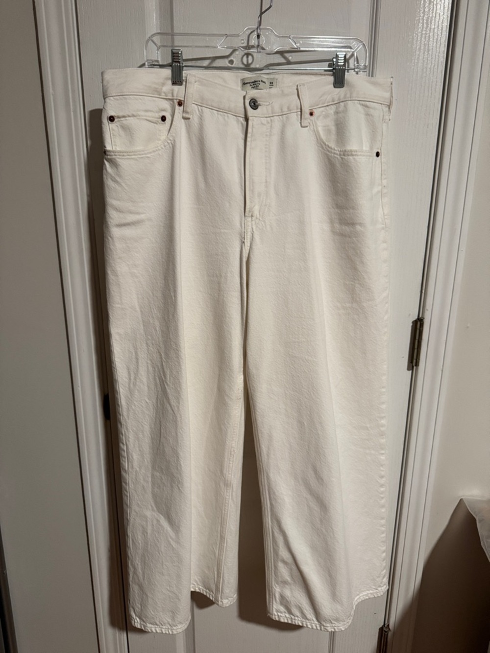 Abercrombie & Fitch White Denim